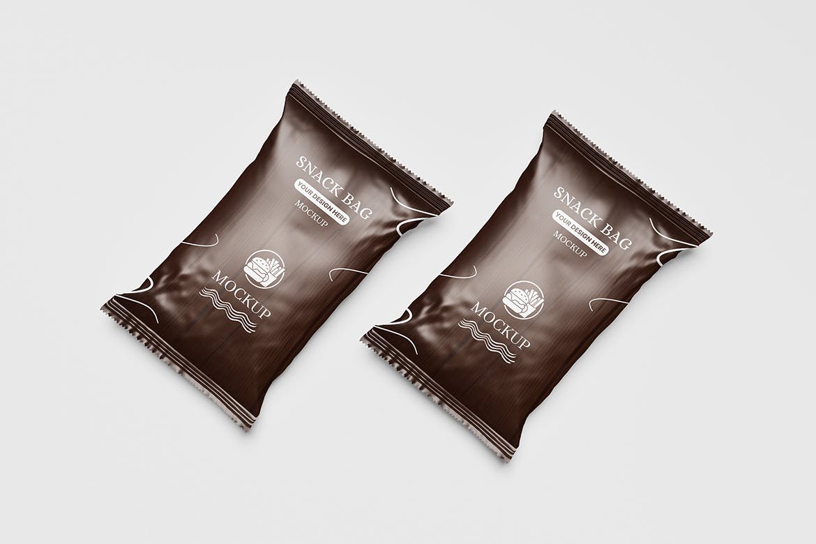膨化食品零食包装设计样机 Snack Packaging Mockup 样机素材 sucaiwan.com
