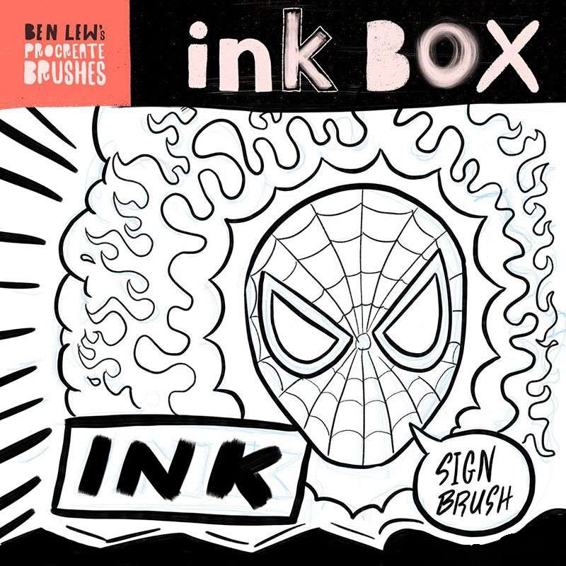 26个Procreate漫画勾线笔刷 笔刷资源 sucaiwan.com