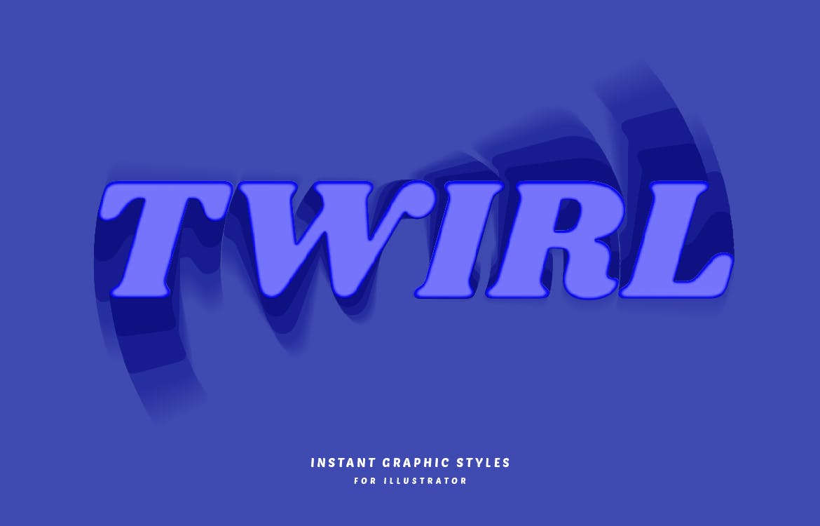 模糊的图形文字样式素材 Blurred Graphic Styles 插件预设 sucaiwan.com