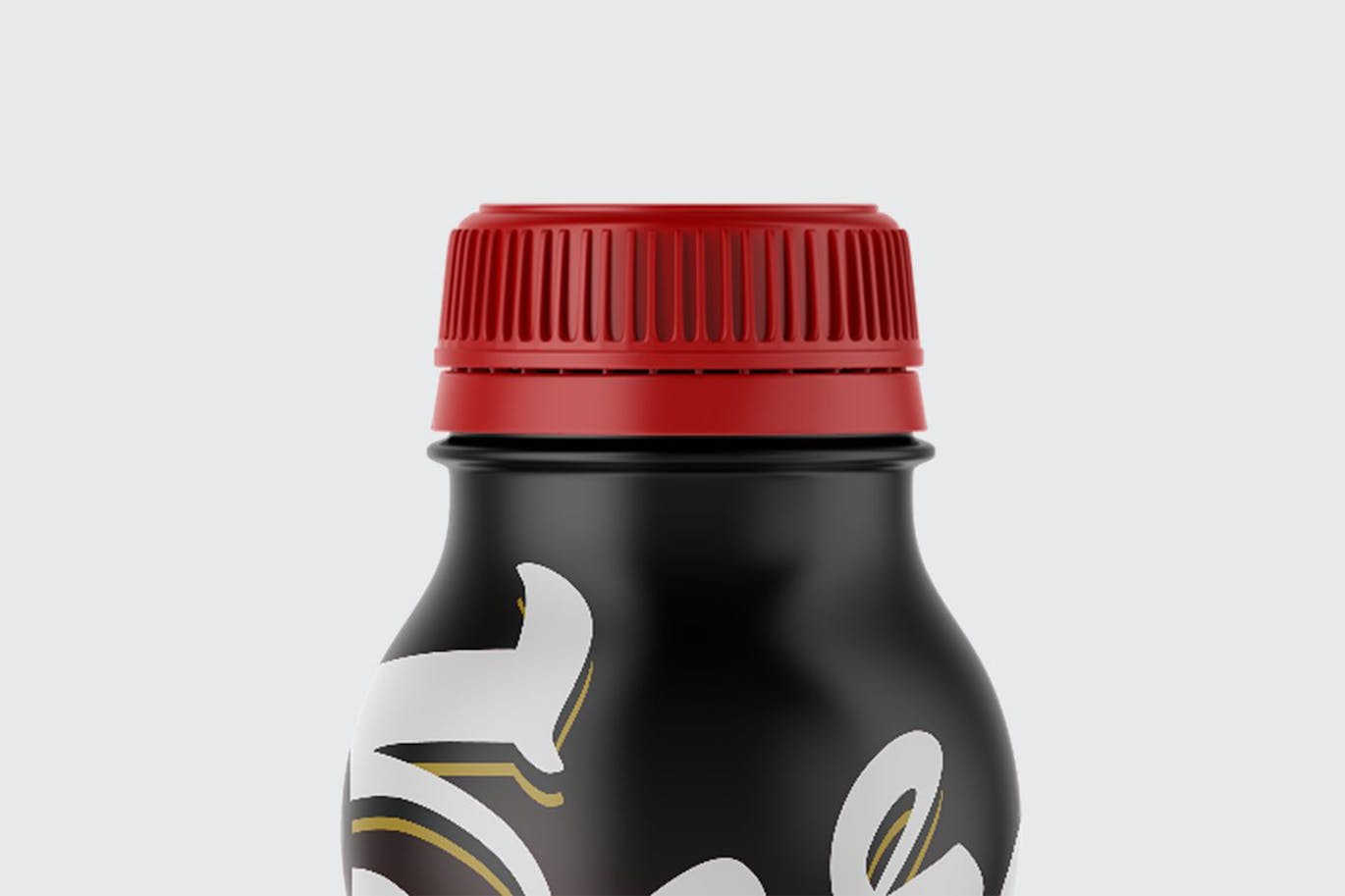 哑光酸奶瓶包装设计样机 Matte Yogurt Bottle Mockup 样机素材 sucaiwan.com
