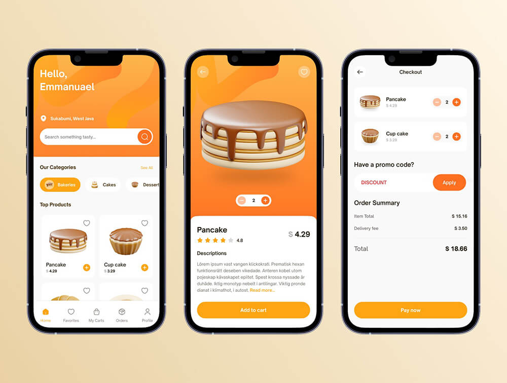 面包店3D图标 图标素材 sucaiwan.com