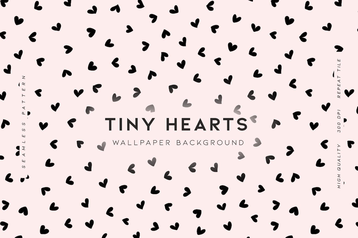 小心形无缝图案素材 Tiny Hearts 图片素材 sucaiwan.com