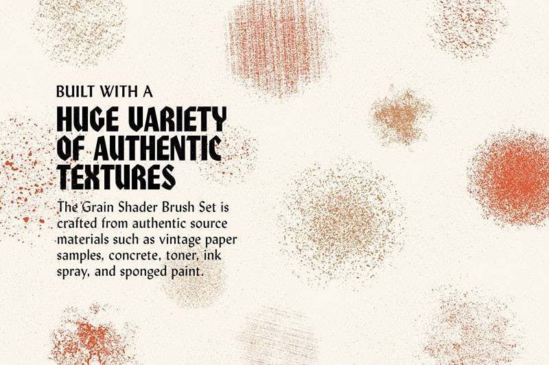 22个颗粒状的阴影AI笔刷 笔刷资源 sucaiwan.com