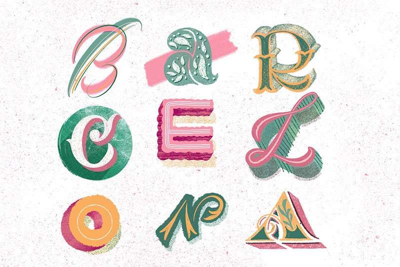 18个粗糙线条纹理PS笔刷 笔刷资源 sucaiwan.com