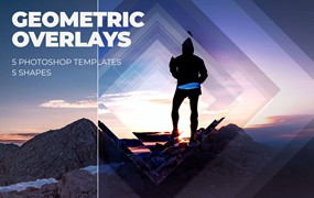 复杂几何形状遮罩效果模板 Geometric Overlays (Mask Effects)