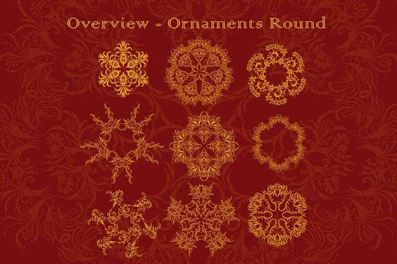 100个欧式复古花纹笔刷套装 笔刷资源 第6张-素材湾丨精选海外优质设计素材资源 100个欧式复古花纹笔刷套装 笔刷资源 sucaiwan.com