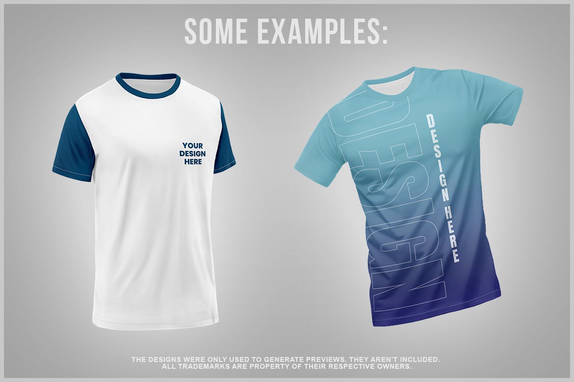 圆领T恤服装效果图样机 T-Shirt Mockup 样机素材 sucaiwan.com