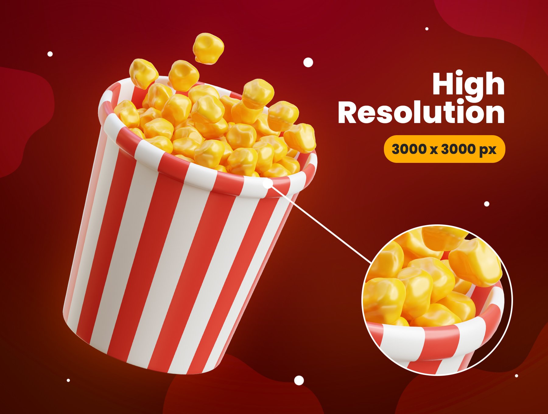 高质量三维渲染影音播放电影院主题3D插画图标素材合辑 Cinema 3D Icons 图标素材 sucaiwan.com