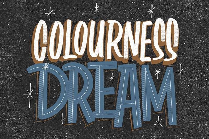 复古字标设计Procreate笔刷 笔刷资源 sucaiwan.com