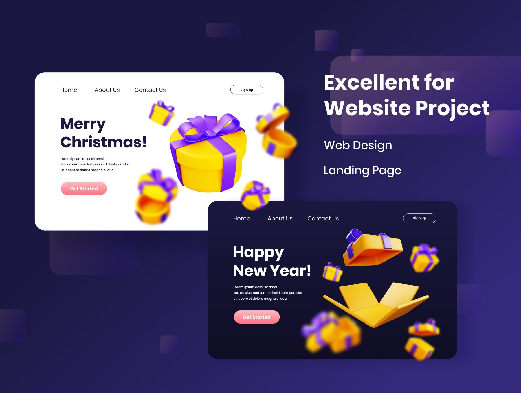 高质量三维渲染高级礼品盒礼物盒子3D插画素材集 Gift Boxes – 3D Illustration 图标素材 第7张-素材湾丨精选海外优质设计素材资源 高质量三维渲染高级礼品盒礼物盒子3D插画素材集 Gift Boxes – 3D Illustration 图标素材 sucaiwan.com