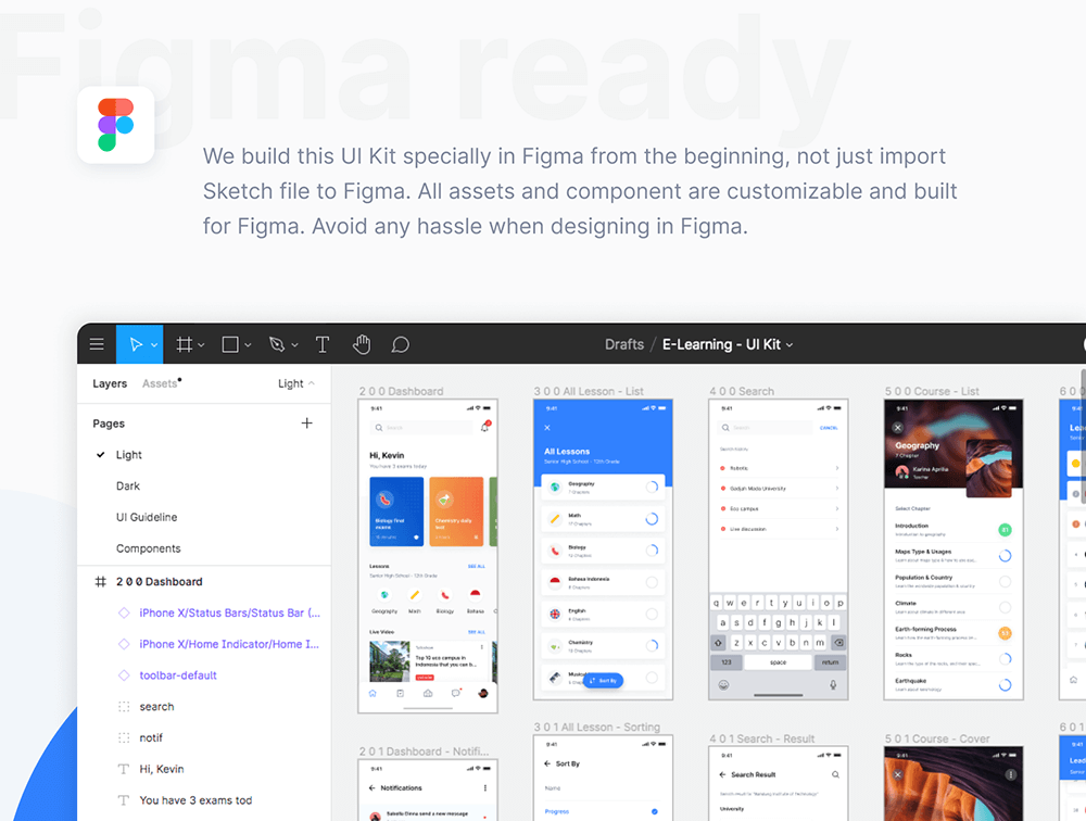 学生课程电子学习应用程序UI套件 APP UI 第3张-素材湾丨精选海外优质设计素材资源 学生课程电子学习应用程序UI套件 APP UI sucaiwan.com