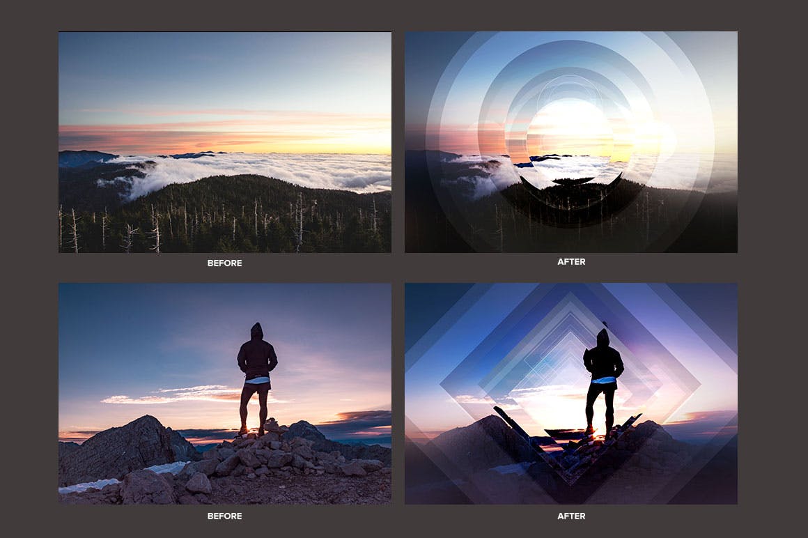复杂几何形状遮罩效果模板 Geometric Overlays (Mask Effects) 插件预设 sucaiwan.com