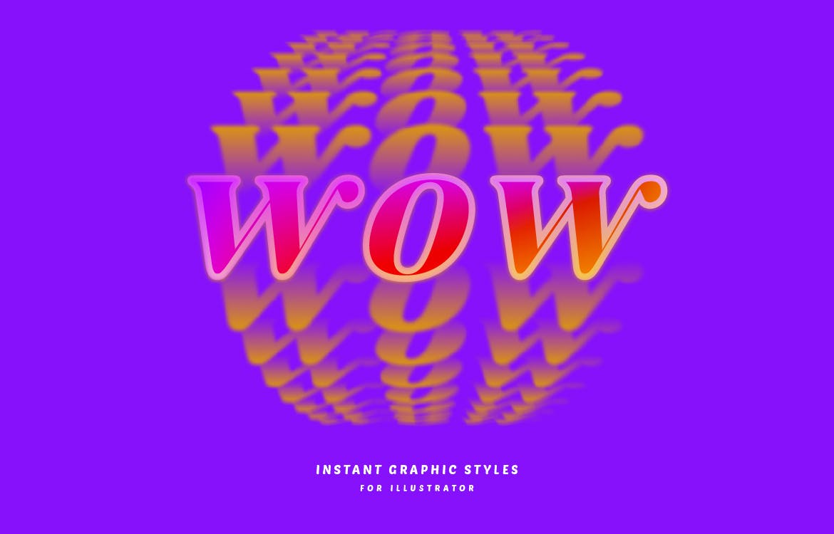 模糊的图形文字样式素材 Blurred Graphic Styles 插件预设 sucaiwan.com