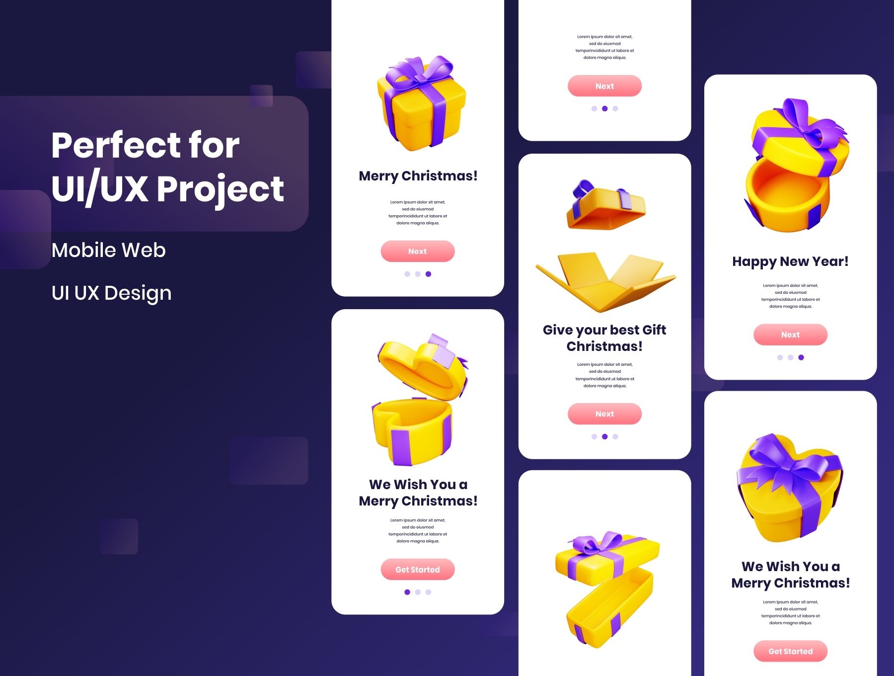 高质量三维渲染高级礼品盒礼物盒子3D插画素材集 Gift Boxes – 3D Illustration 图标素材 第6张-素材湾丨精选海外优质设计素材资源 高质量三维渲染高级礼品盒礼物盒子3D插画素材集 Gift Boxes – 3D Illustration 图标素材 sucaiwan.com