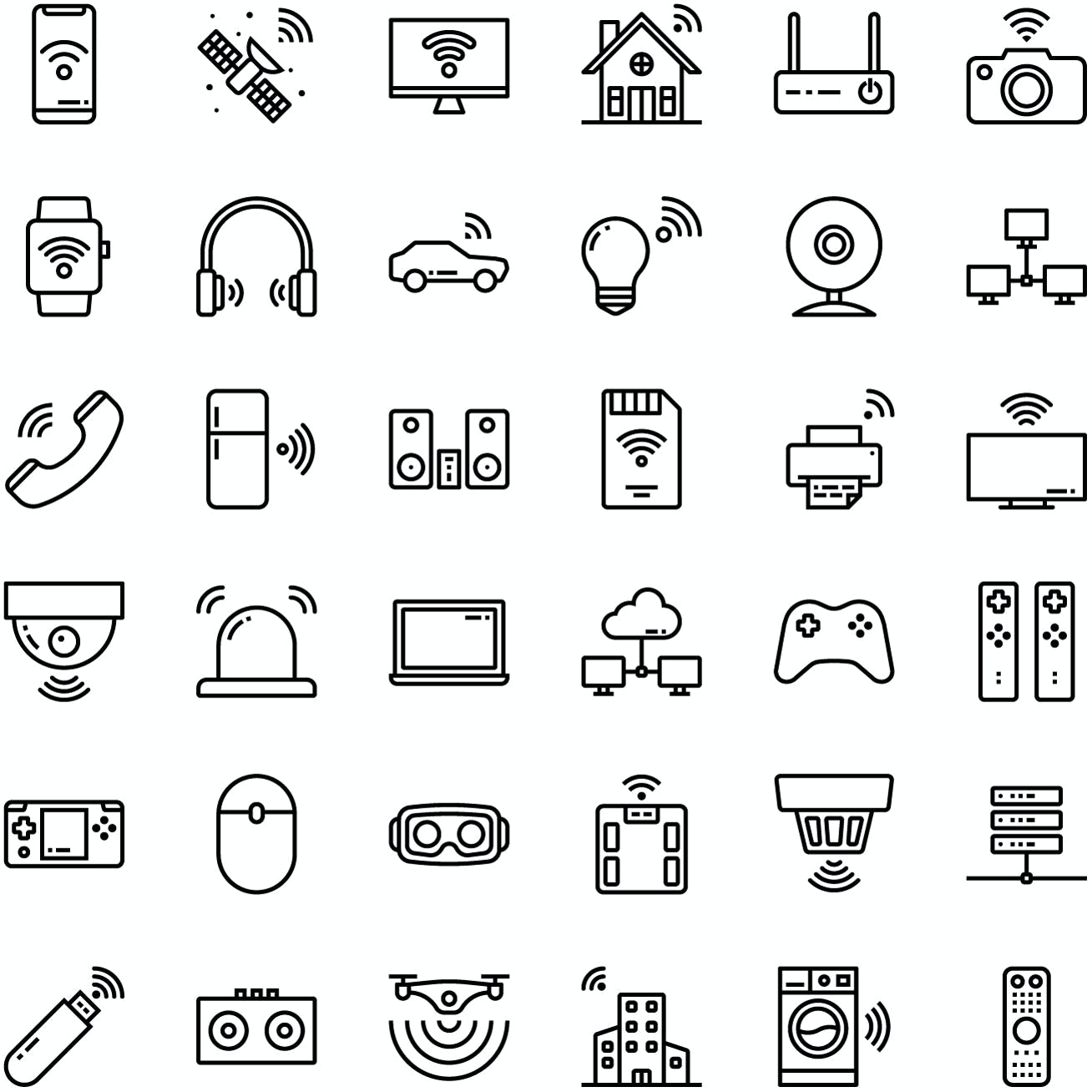 设备无线连接图标集 Device Connectivity Icon Pack 图标素材 sucaiwan.com