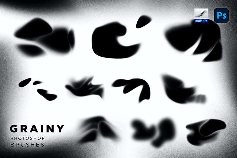 10个虚化遮罩效果PS笔刷 笔刷资源 sucaiwan.com