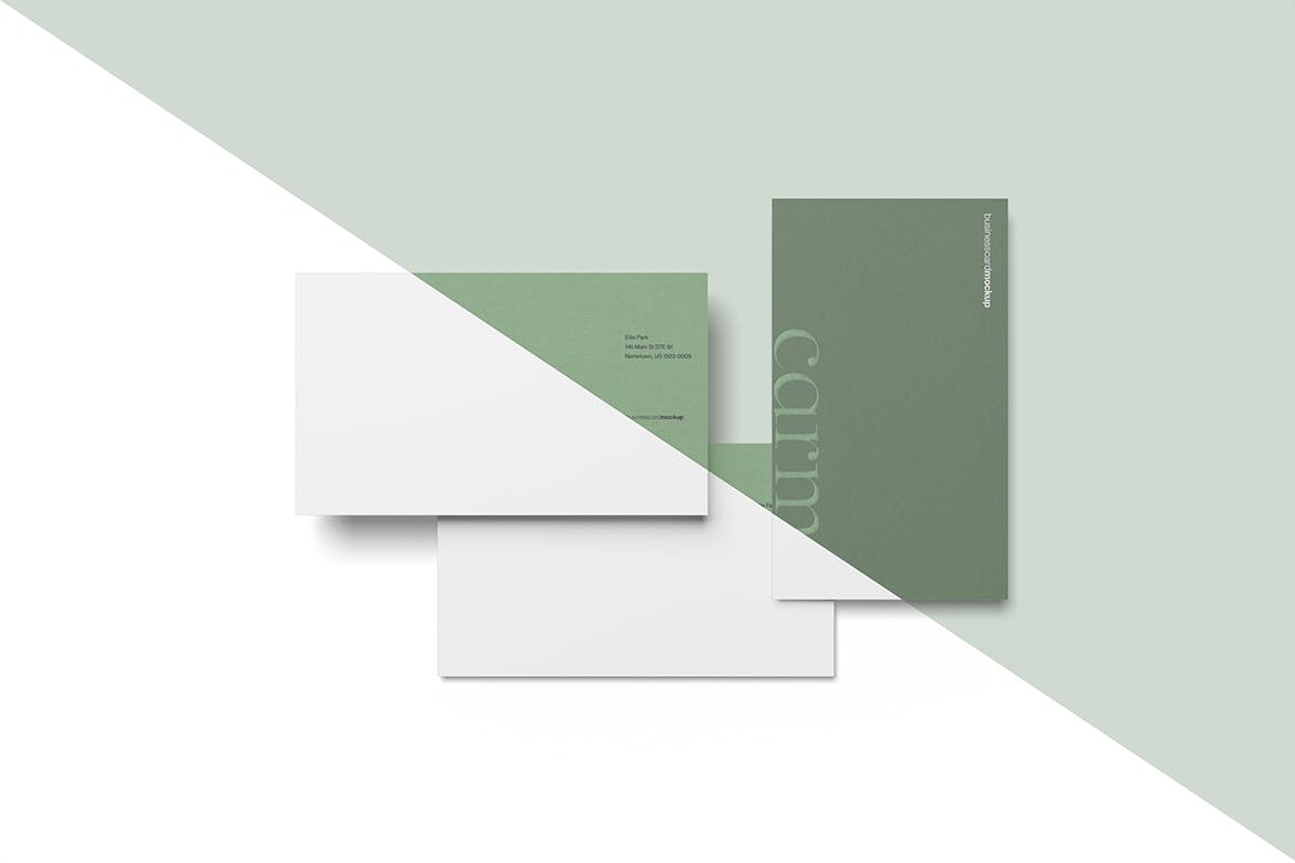 印刷名片品牌VI样机 Business Card Mockup 样机素材 sucaiwan.com