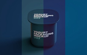 酸奶包装设计样机v3 Yogurt Packaging Mockup 003