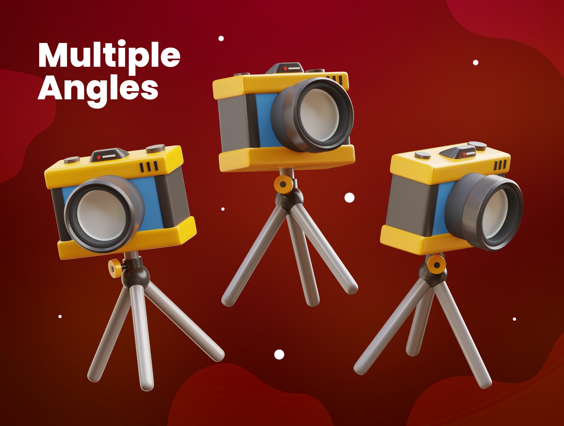 高质量三维渲染影音播放电影院主题3D插画图标素材合辑 Cinema 3D Icons 图标素材 sucaiwan.com