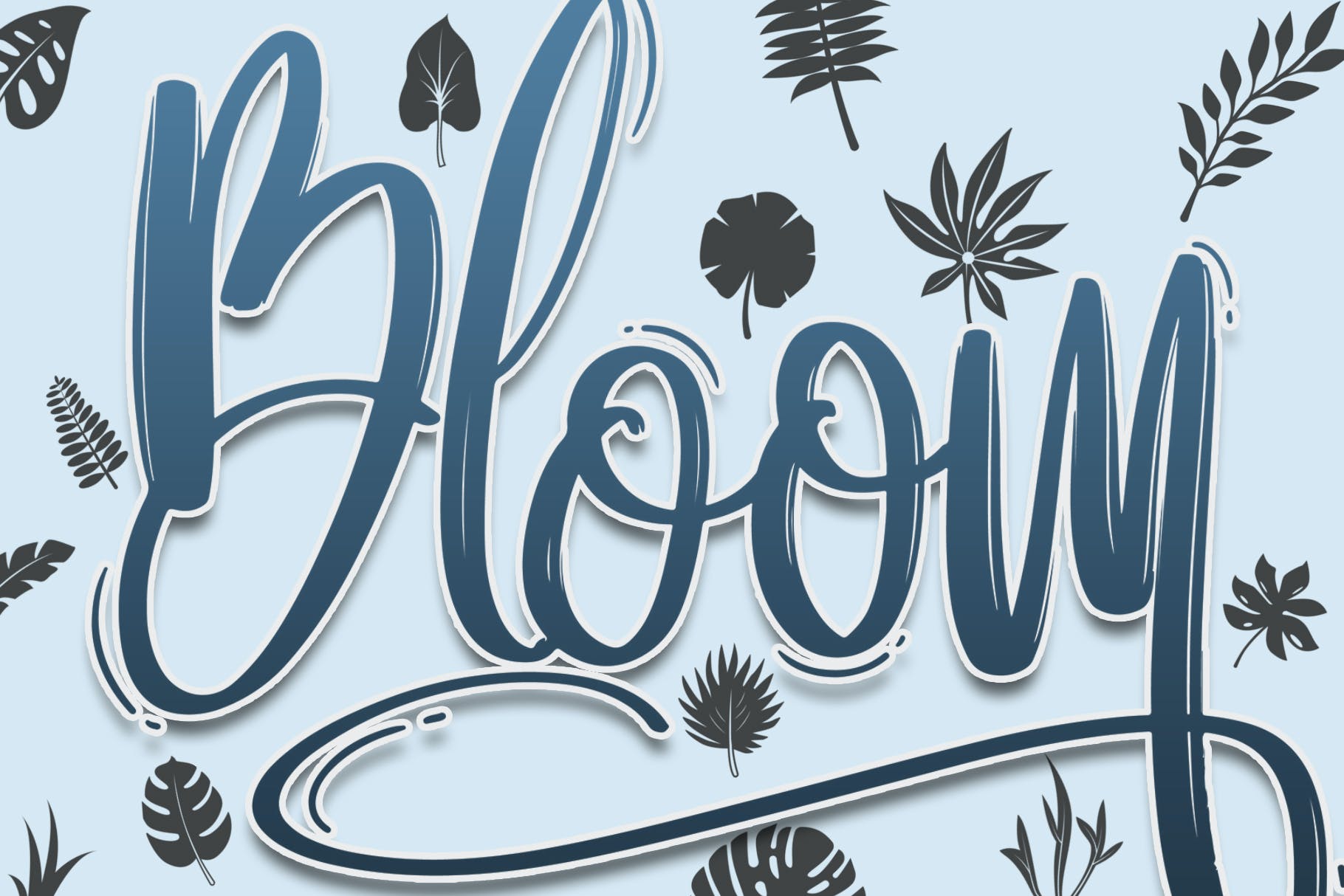 春天叶子元素印章Procreate笔刷 Hello Spring | Stamp Brushes 笔刷资源 sucaiwan.com