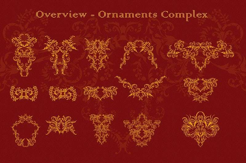 100个欧式复古花纹笔刷套装 笔刷资源 第4张-素材湾丨精选海外优质设计素材资源 100个欧式复古花纹笔刷套装 笔刷资源 sucaiwan.com