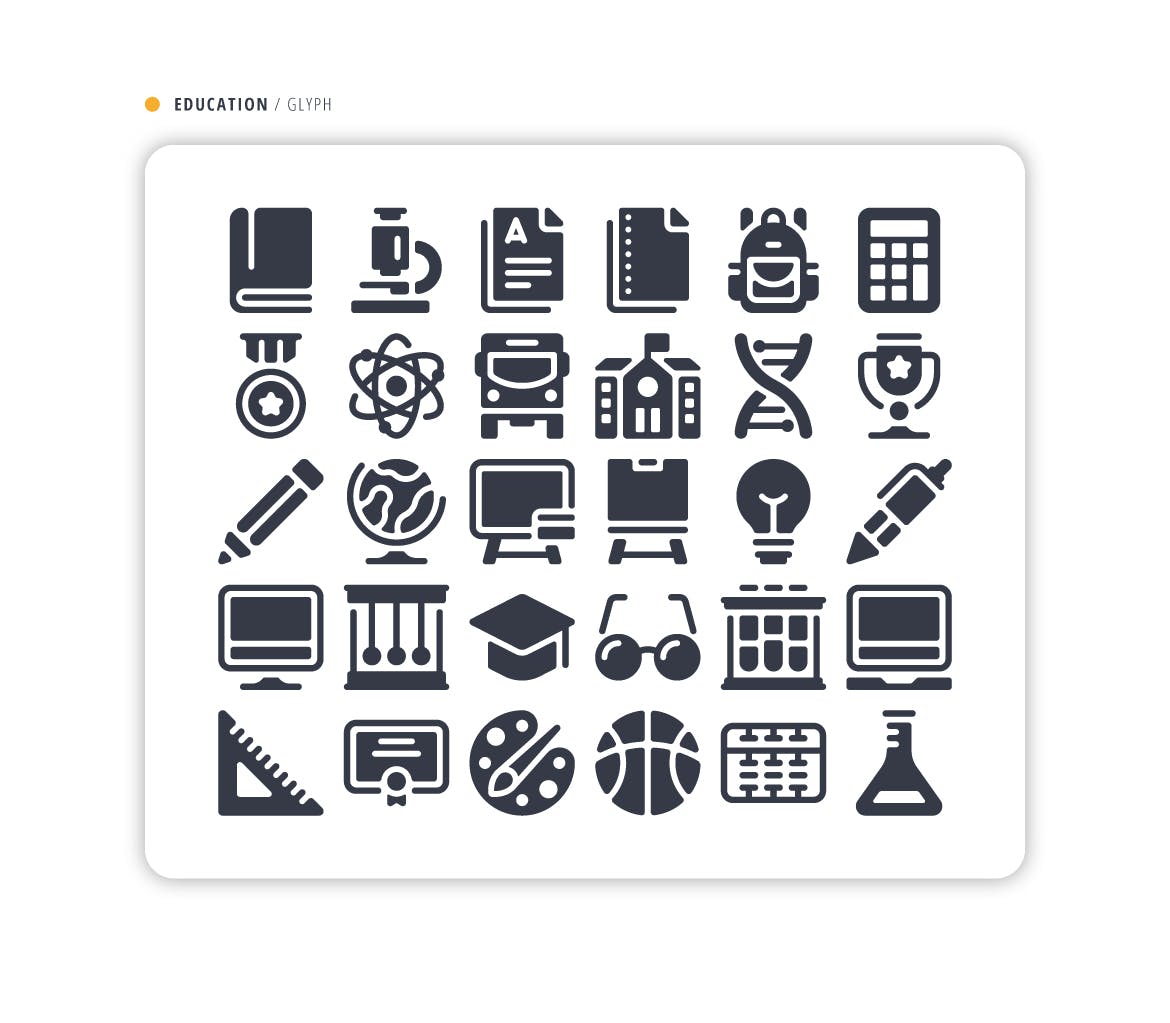 教育矢量图标集 Education Icon Pack 图标素材 sucaiwan.com