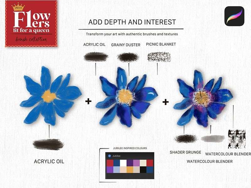70+水粉纹理效果Procreate笔刷套装 笔刷资源 第7张-素材湾丨精选海外优质设计素材资源 70+水粉纹理效果Procreate笔刷套装 笔刷资源 sucaiwan.com