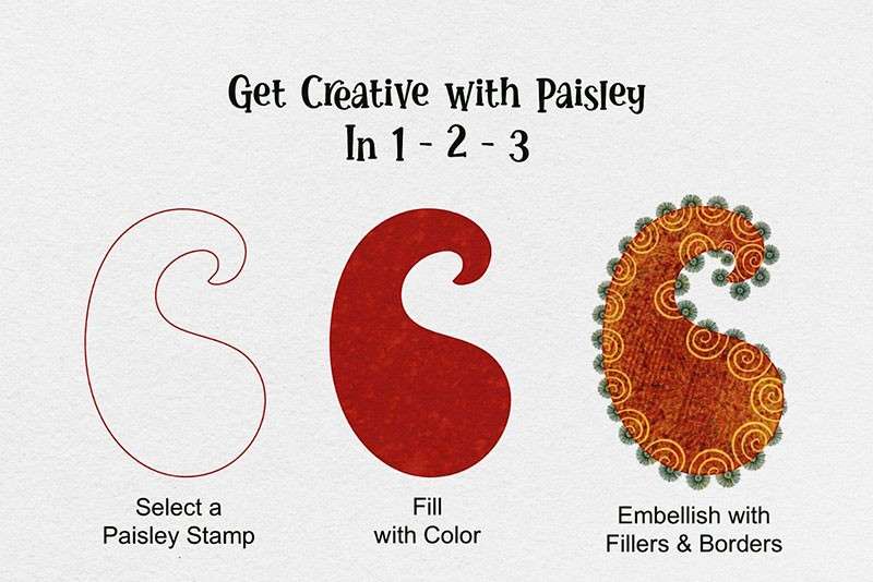 38个佩斯利花纹图案Procreate笔刷 笔刷资源 sucaiwan.com