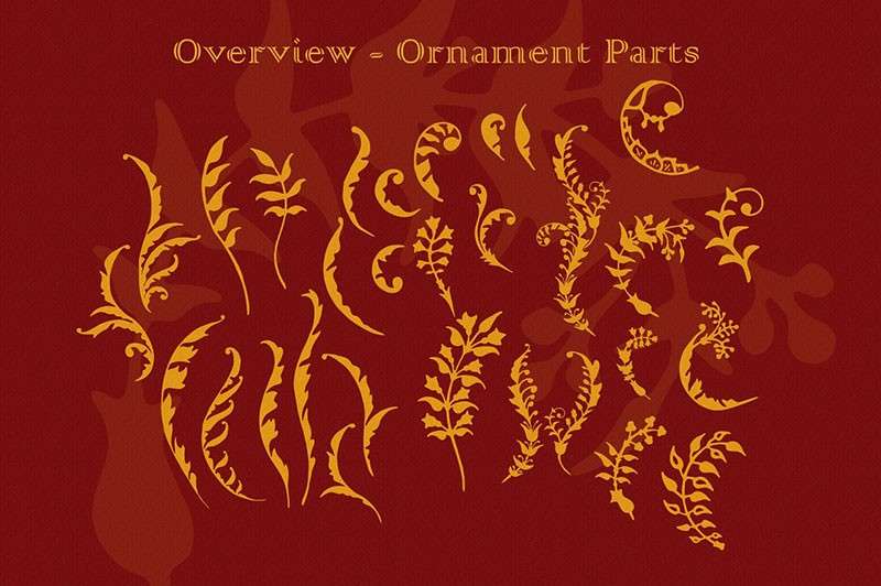 100个欧式复古花纹笔刷套装 笔刷资源 第2张-素材湾丨精选海外优质设计素材资源 100个欧式复古花纹笔刷套装 笔刷资源 sucaiwan.com