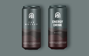 饮料易拉罐外观包装设计样机 Drink Can Mockup