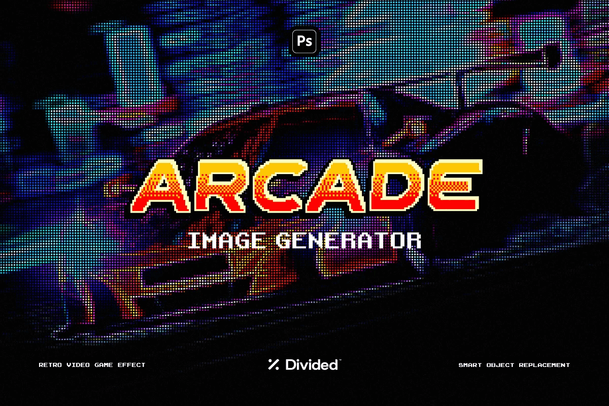 80年代复古怀旧街机游戏机像素风特效生成PSD模板 Arcade Image Generator 图标素材 第1张-素材湾丨精选海外优质设计素材资源 80年代复古怀旧街机游戏机像素风特效生成PSD模板 Arcade Image Generator 图标素材 sucaiwan.com