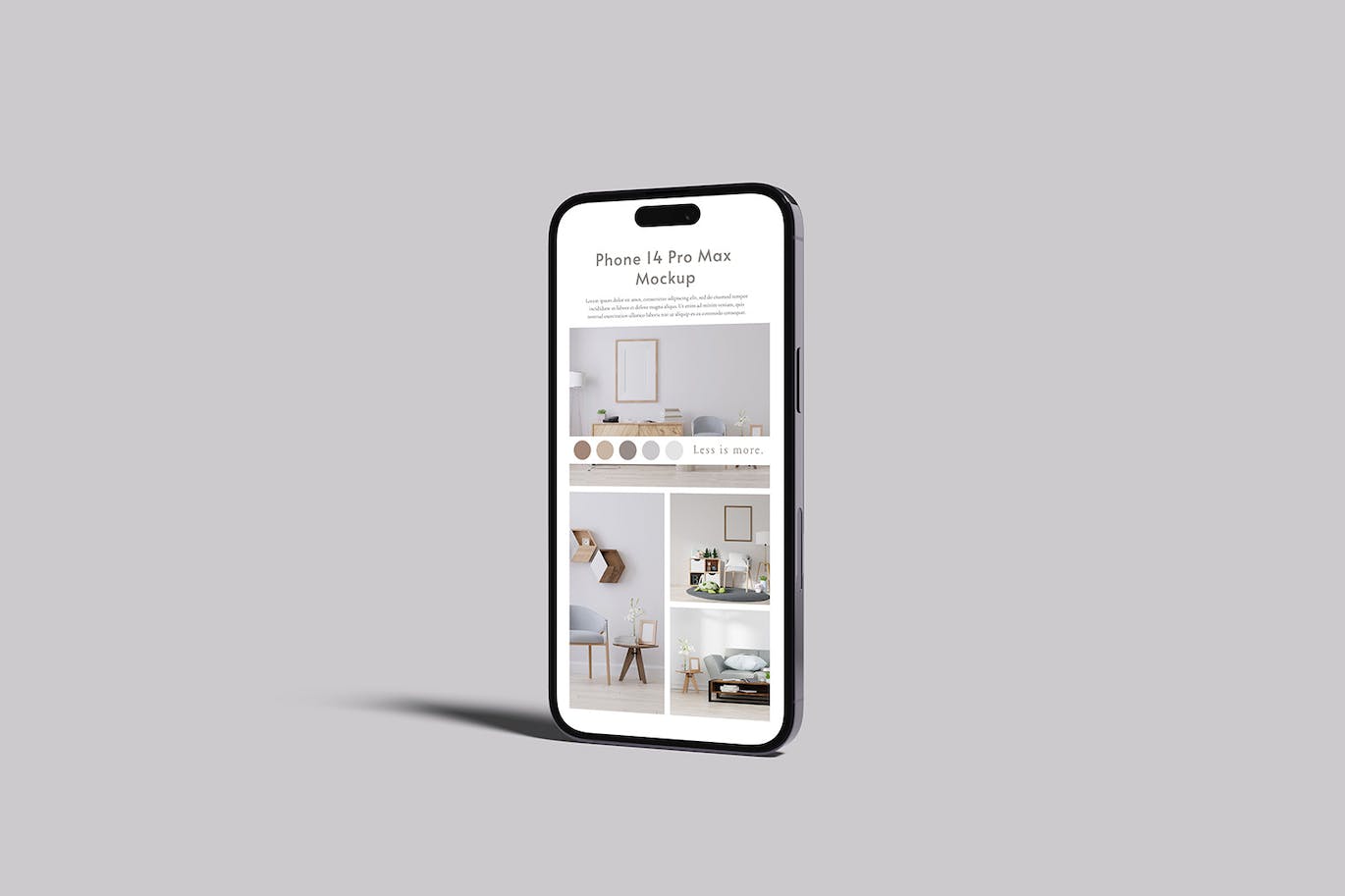 智能手机iPhone14 Pro Max样机 Smartphone 14 Pro Max Mockup 样机素材 sucaiwan.com