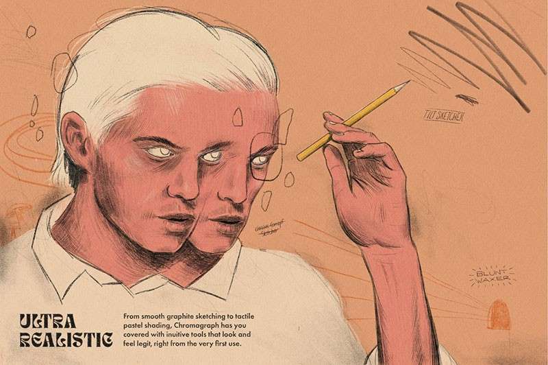 超现实素描大师PS+Procreate笔刷套装 笔刷资源 sucaiwan.com