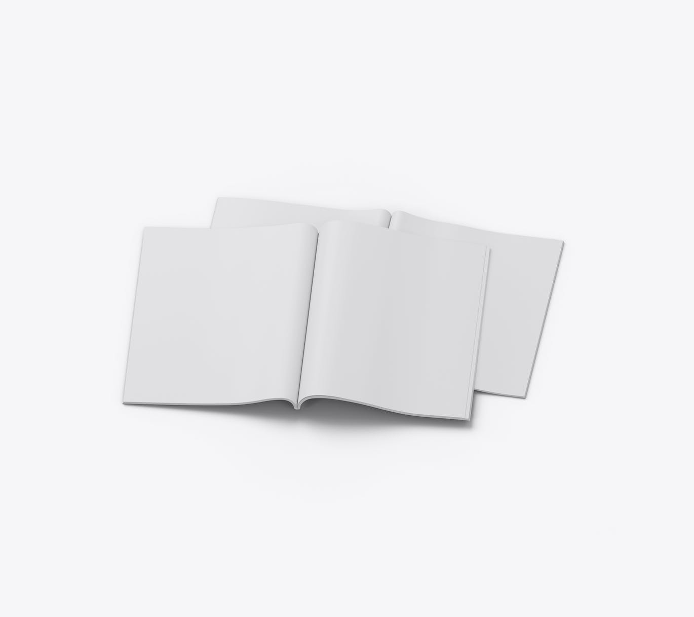 哑光大尺寸杂志印刷书籍样机 Matte Big Size Magazine Mockup 样机素材 sucaiwan.com