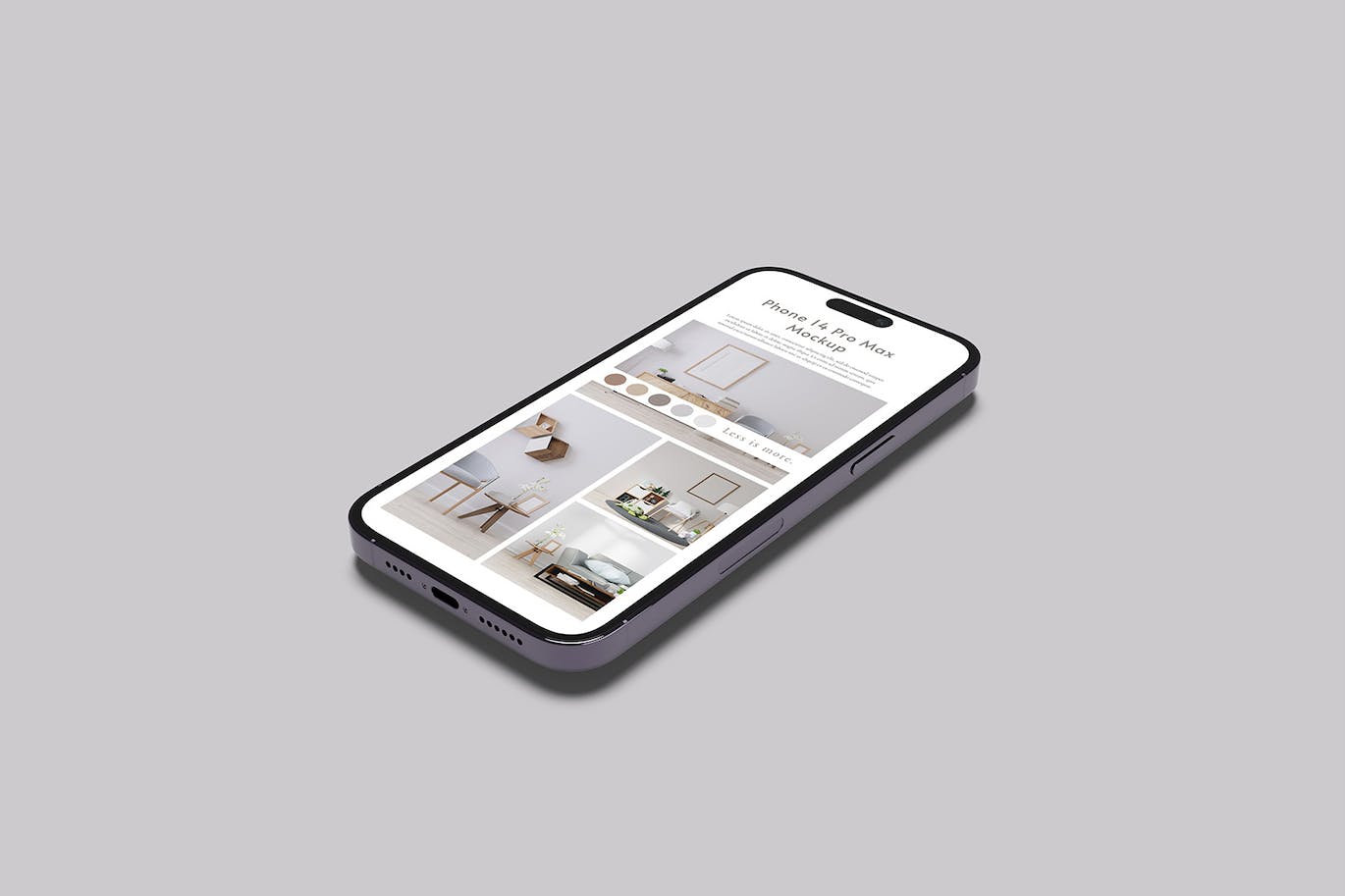 智能手机iPhone14 Pro Max样机 Smartphone 14 Pro Max Mockup 样机素材 sucaiwan.com