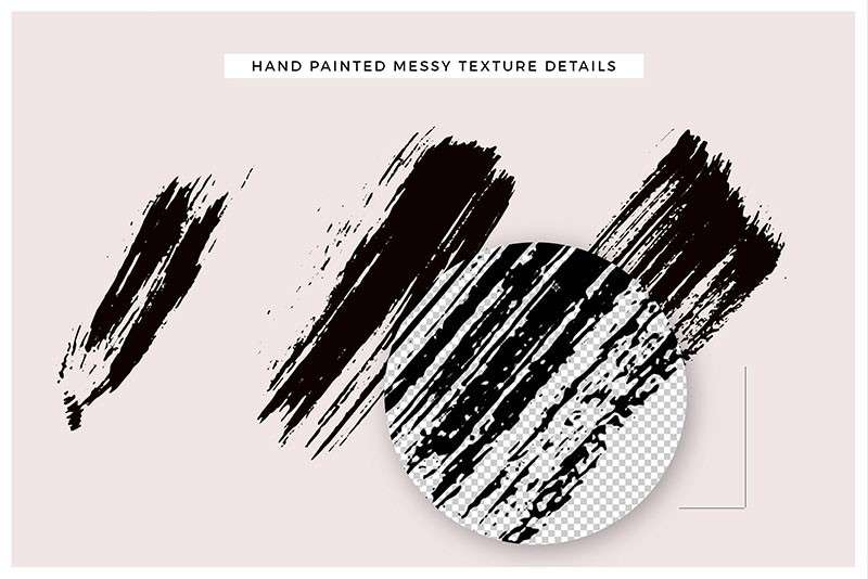 117个油墨水墨AI矢量笔刷 笔刷资源 sucaiwan.com