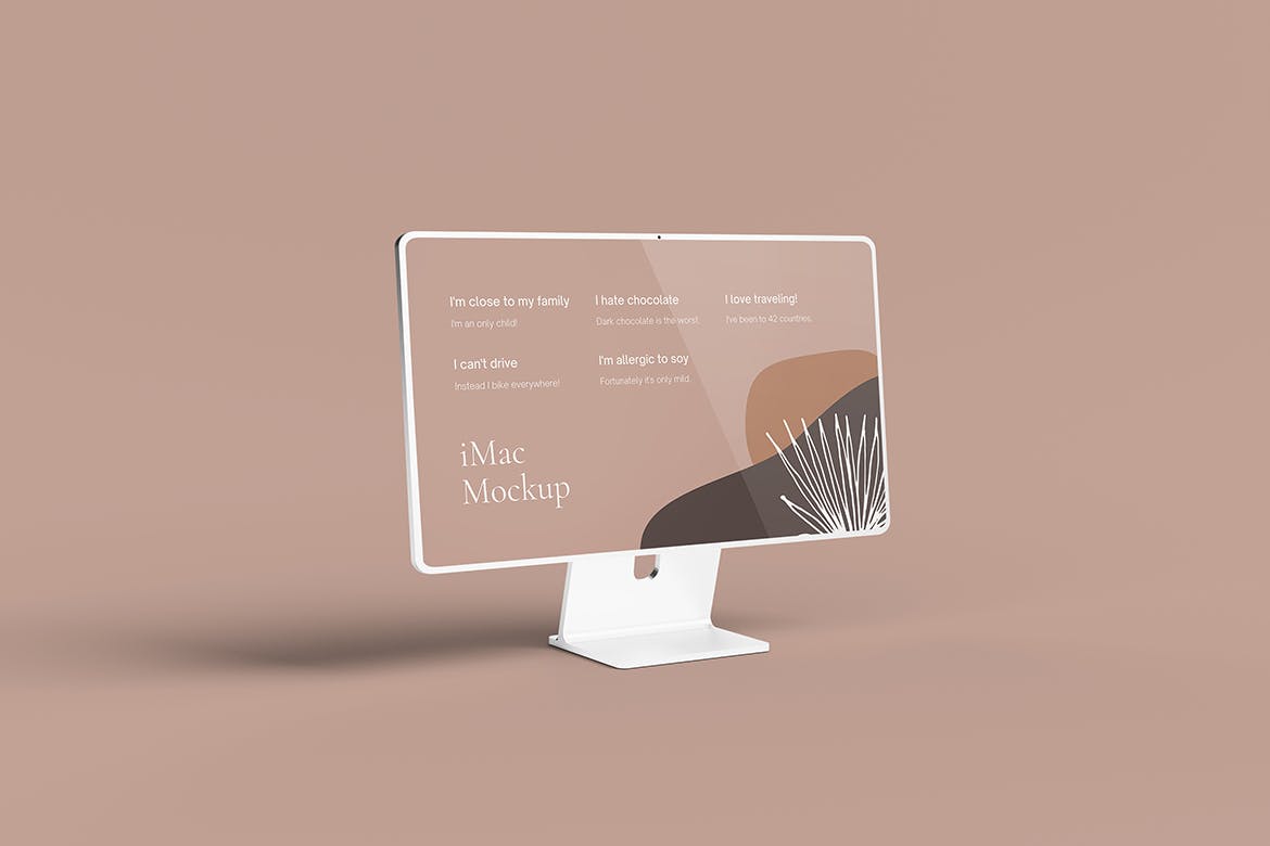 iMac苹果显示器样机模板v2 iMac Mockup V.2 样机素材 sucaiwan.com