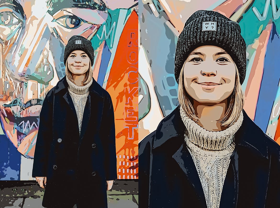 插画照片效果PS动作 Illustration Photo Effect for Photoshop 插件预设 sucaiwan.com