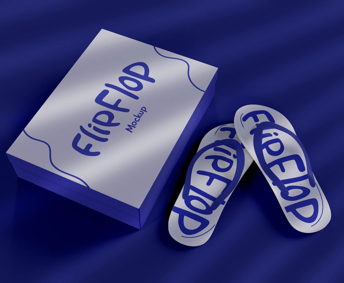 凉鞋人字拖品牌设计样机模板 Sandals Mockup 样机素材 sucaiwan.com