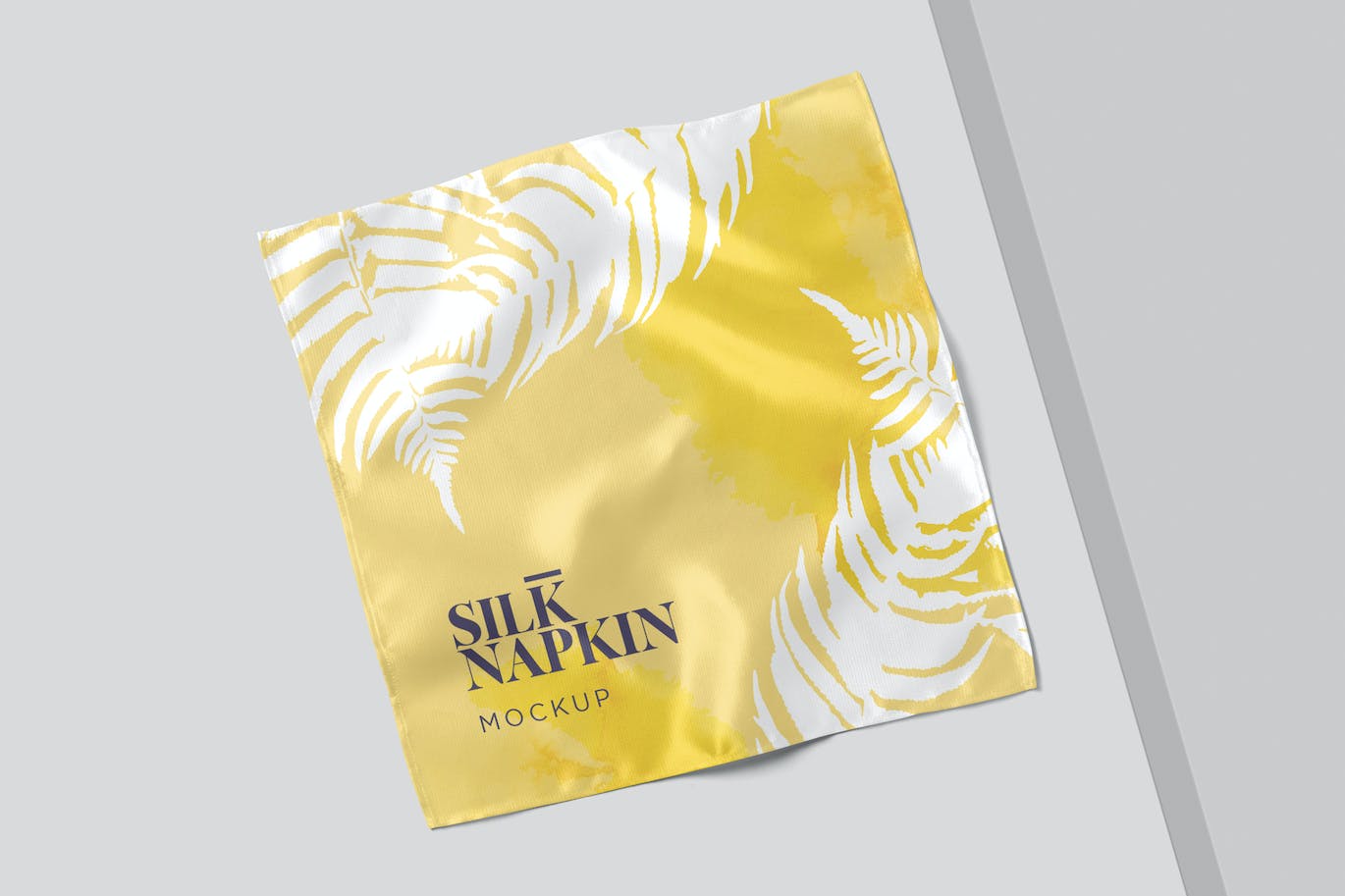 丝绸餐巾设计样机 Silk Napkin Mockups 样机素材 sucaiwan.com