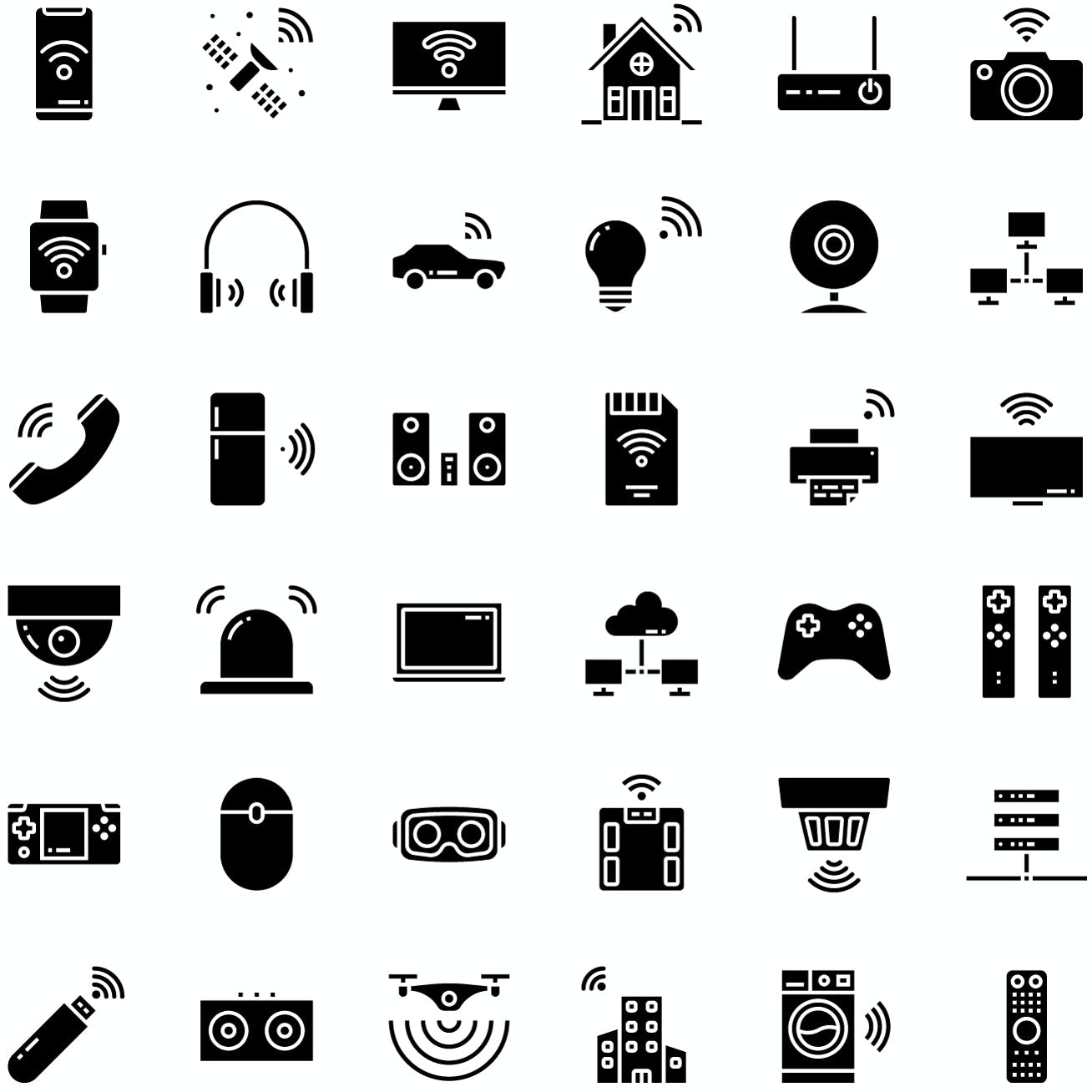 设备无线连接图标集 Device Connectivity Icon Pack 图标素材 sucaiwan.com
