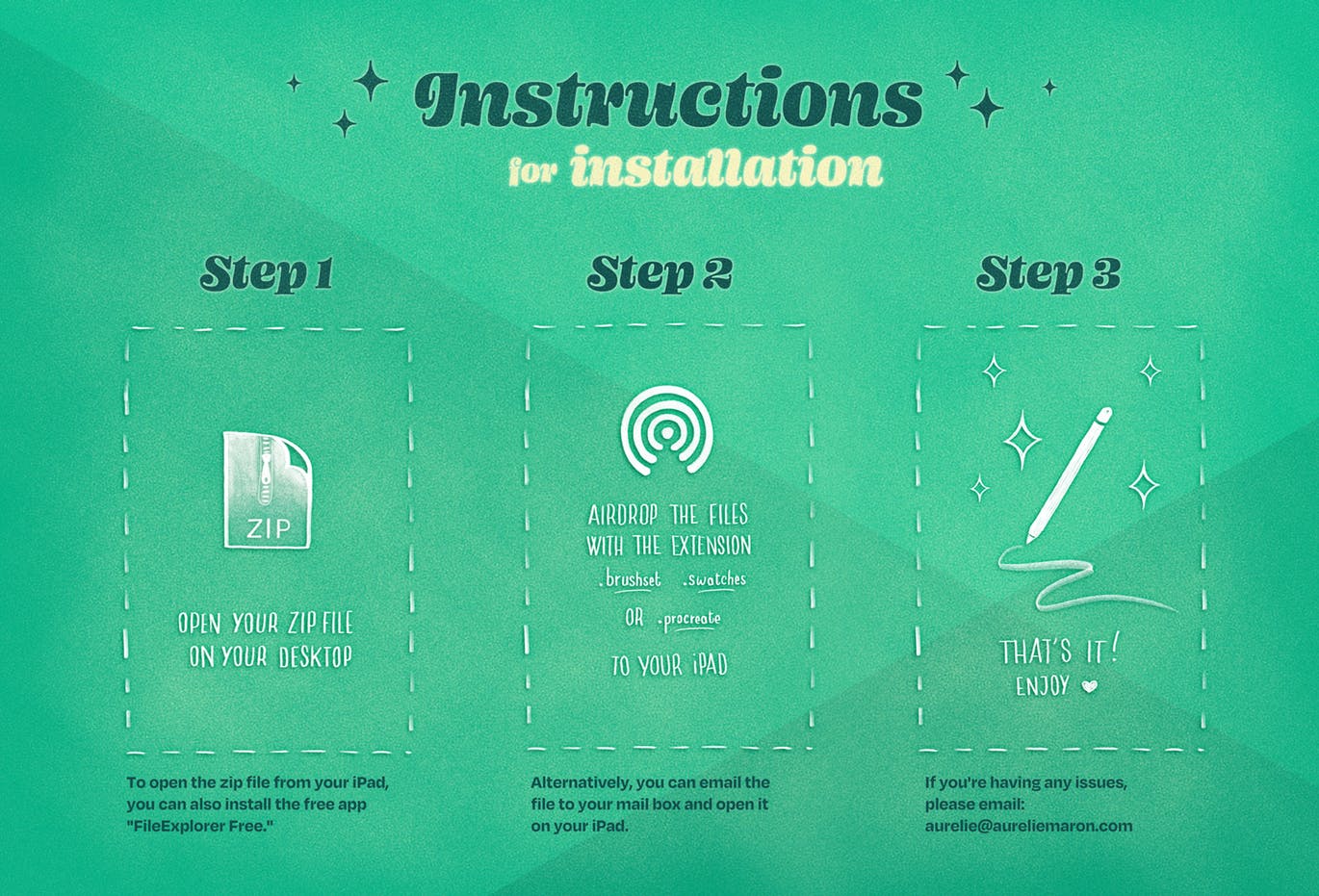 3D字母制作工具Procreate笔刷 3D Letters Toolkit 笔刷资源 sucaiwan.com