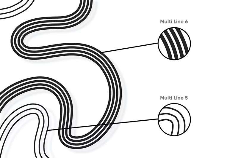 10支Procreate多线条效果笔刷 笔刷资源 sucaiwan.com