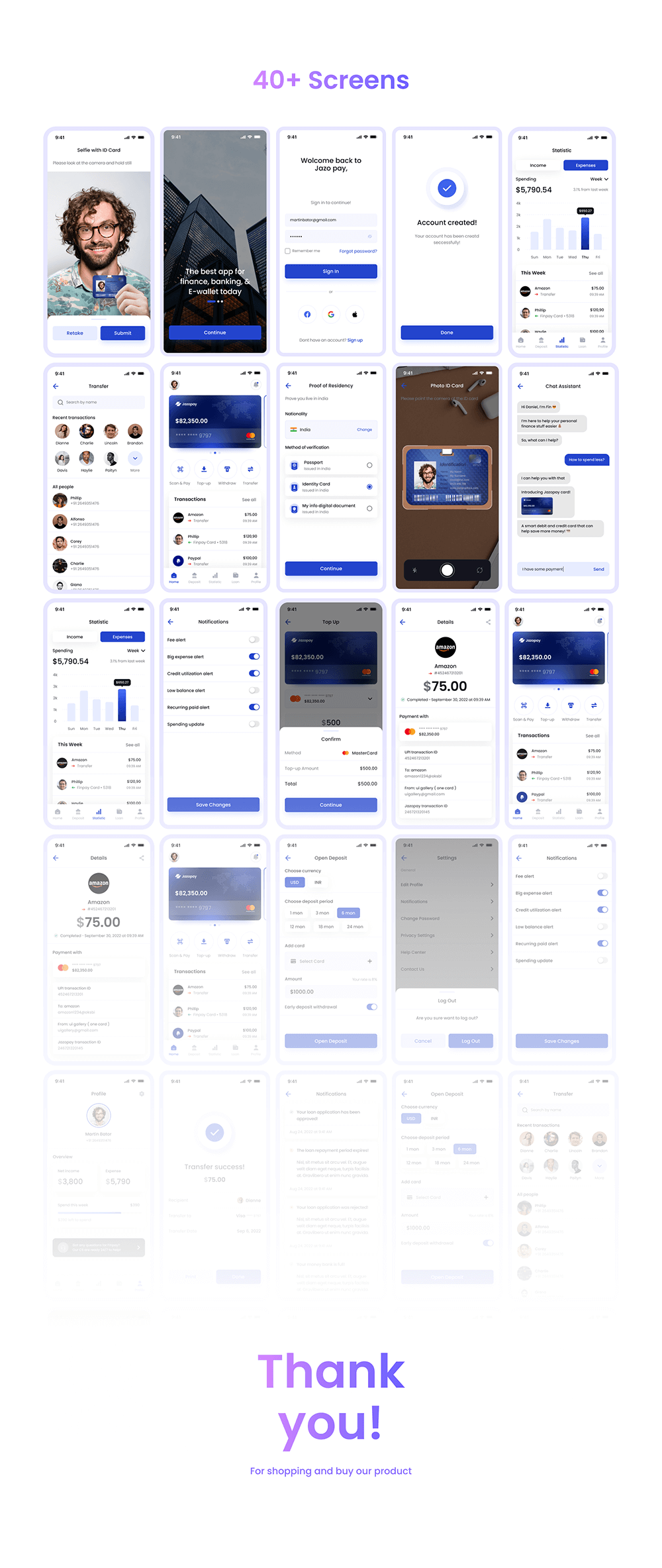 投资与金融App应用程序UI套件 APP UI sucaiwan.com