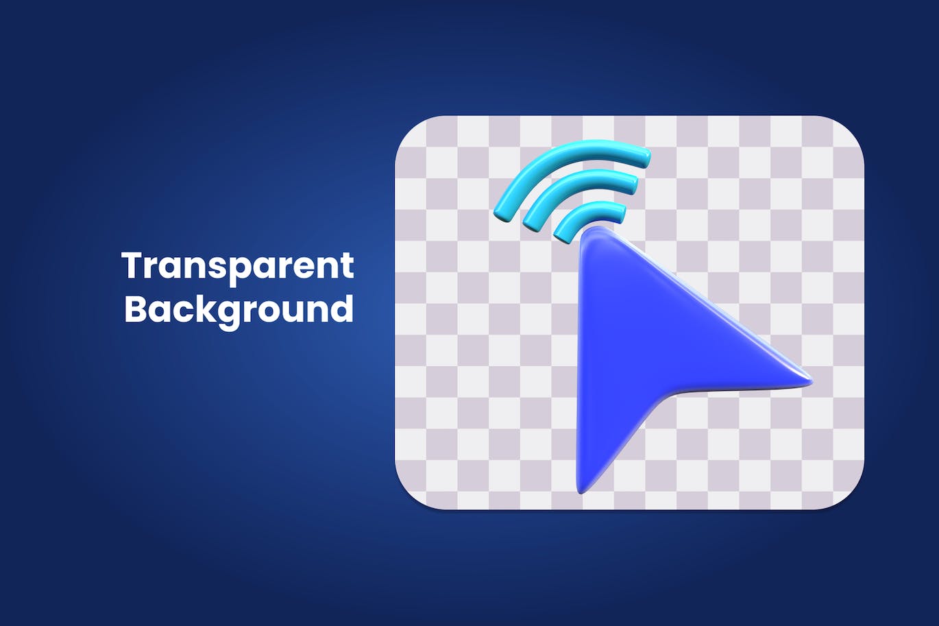 3D鼠标光标图标 3D Cursor Icon 图标素材 sucaiwan.com