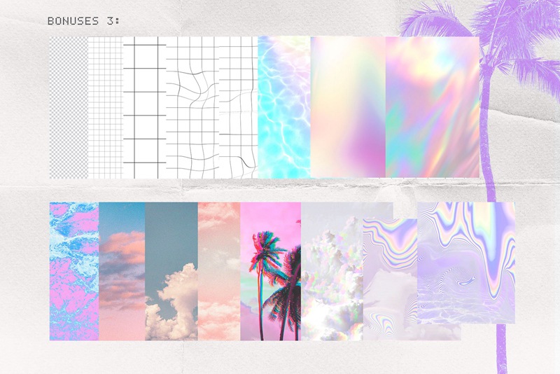 新潮复古未来感Win95元素全息渐变毛刺纹理贴纸像素化可编辑PSD模板 Old Computer Insta template Ps Canva 图片素材 第12张-素材湾丨精选海外优质设计素材资源 新潮复古未来感Win95元素全息渐变毛刺纹理贴纸像素化可编辑PSD模板 Old Computer Insta template Ps Canva 图片素材 sucaiwan.com