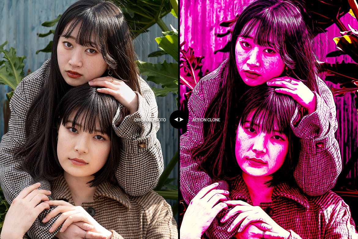 像素艺术海报特效ps动作 Vexel Art Poster Photoshop Action 插件预设 sucaiwan.com