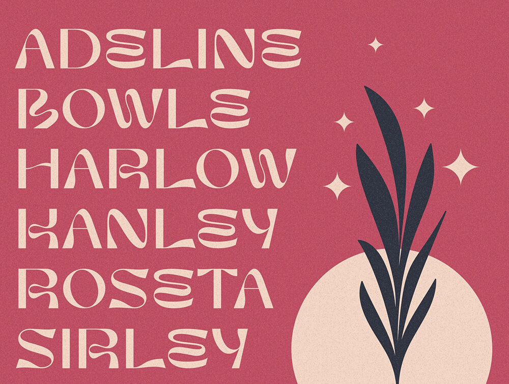 宽大无衬线显示字体 设计素材 sucaiwan.com