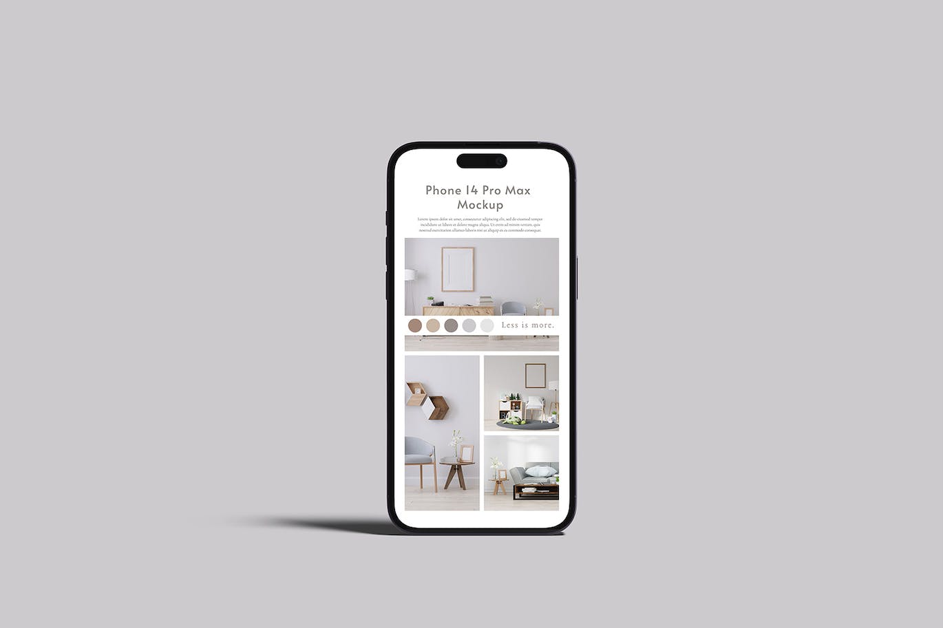 智能手机iPhone14 Pro Max样机 Smartphone 14 Pro Max Mockup 样机素材 sucaiwan.com