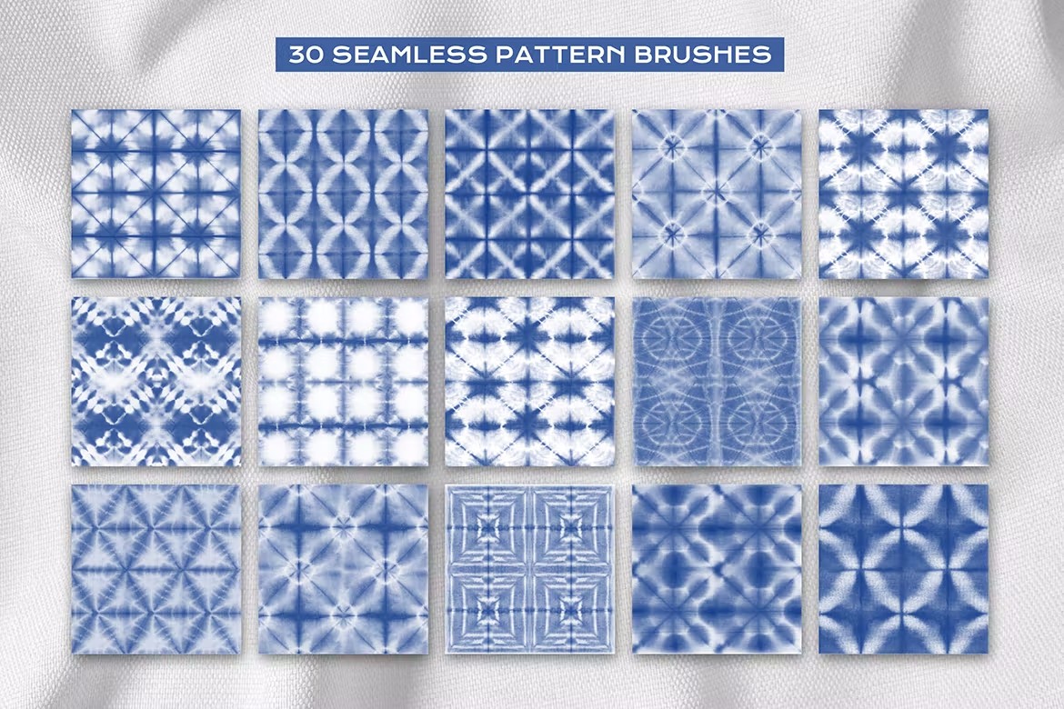 扎染布料无缝图案Procreate笔刷 Procreate Tie Dye Shibori Seamless Pattern Brushes 笔刷资源 第2张-素材湾丨精选海外优质设计素材资源 扎染布料无缝图案Procreate笔刷 Procreate Tie Dye Shibori Seamless Pattern Brushes 笔刷资源 sucaiwan.com